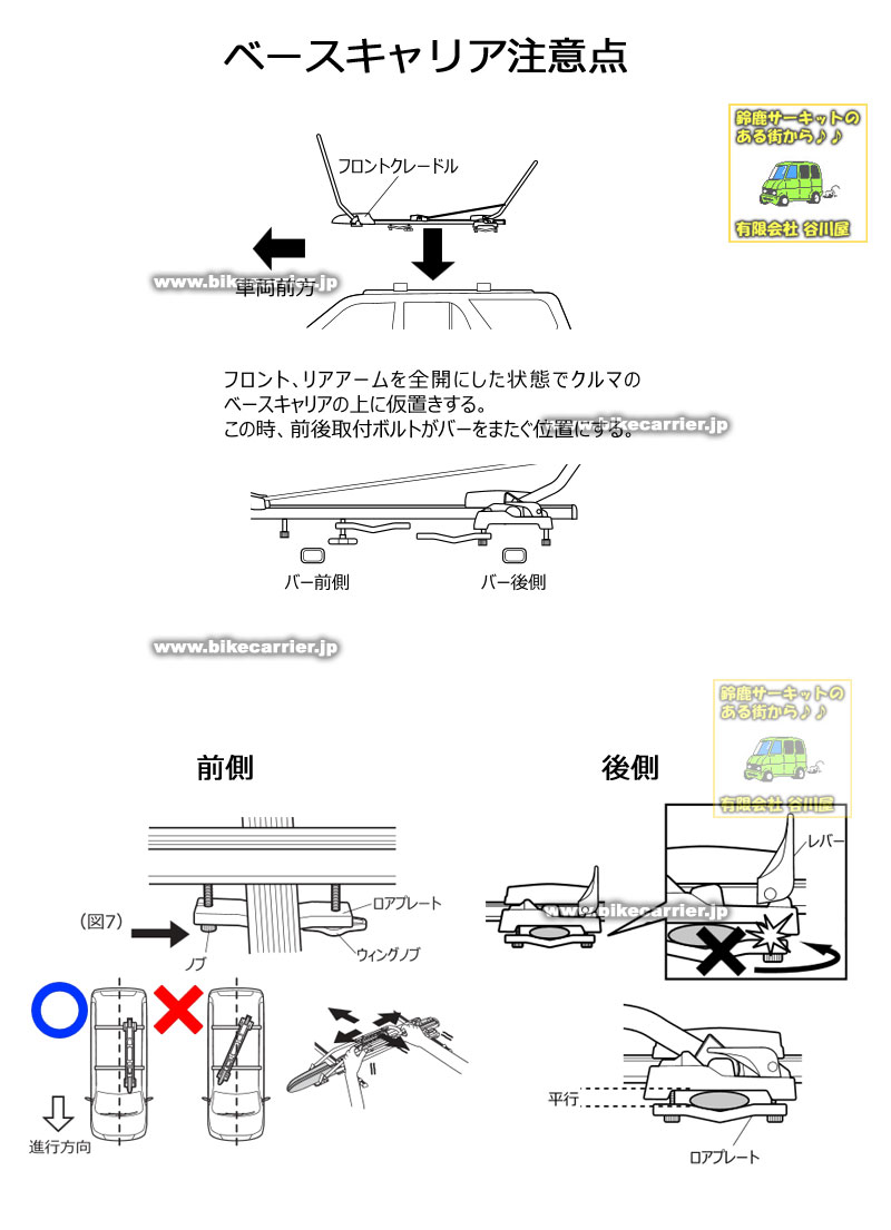 inno ina389　ベースキャリア　注意点