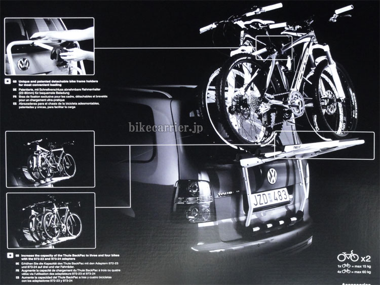 THULEスーリーBackPac th973バックパック：サイクルキャリア